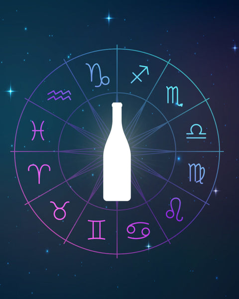 wine bottle zodiac signs